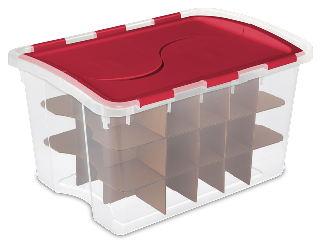 Sterilite Catalog - Sterilite Clear Ornament Storage Box 45 Ornaments Sterilite Catalog - Sterilite Clear Ornament Storage Box 45 Ornaments